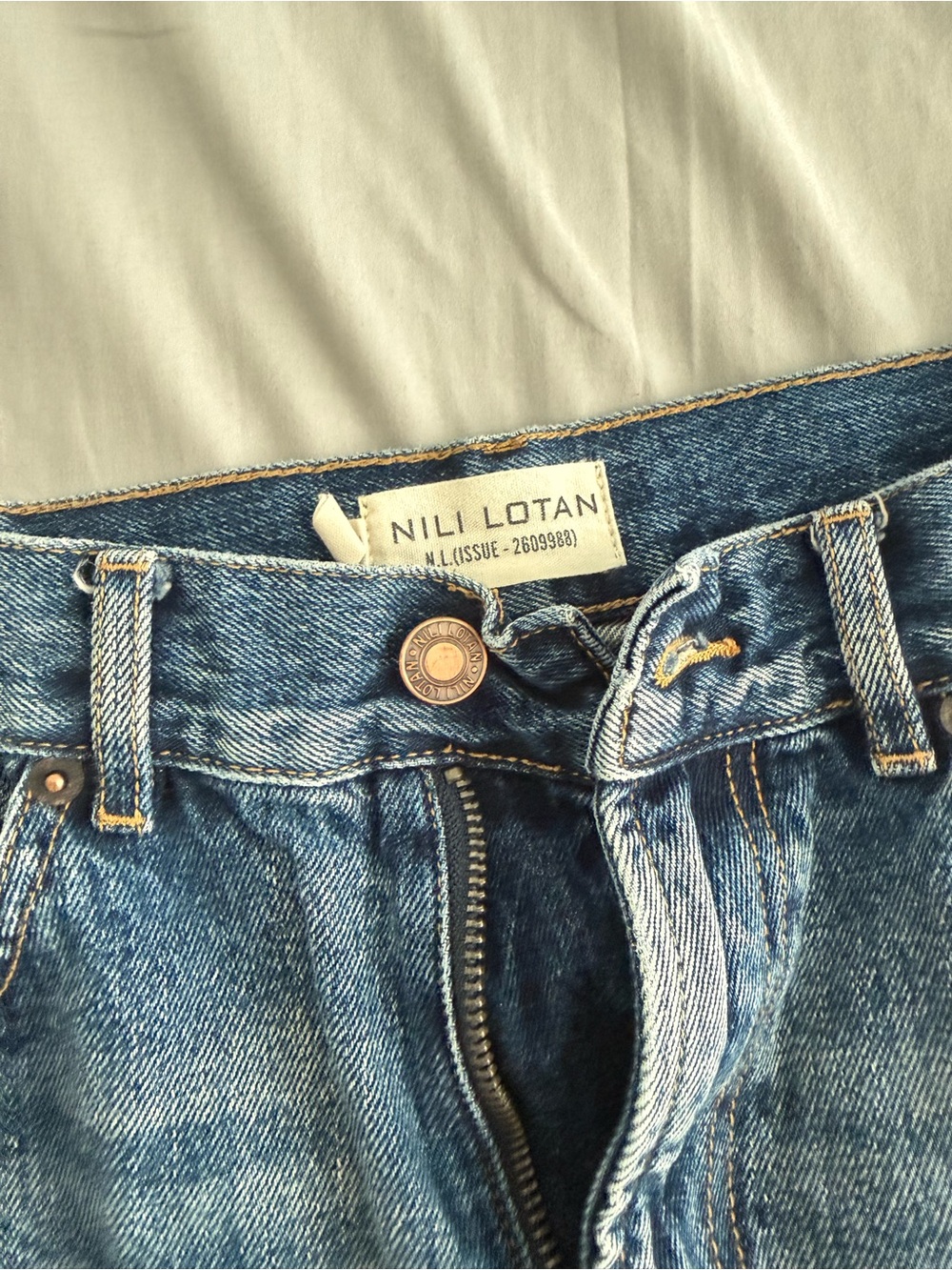 Nili Lotan Women’s Blue Boot Cut Denim Jeans